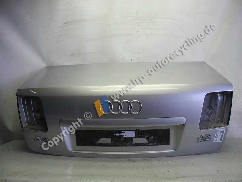 Audi A8 D3 4E BJ2002 original Heckklappe LY7W-Lichtsilber